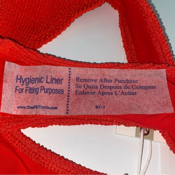 Good American Always Fits Ribbed Bikini Bottom in Poppy Red Size 3/4 (L/XL) - Picture 7 of 8